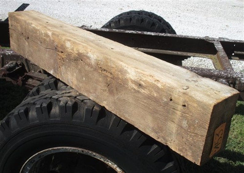 Estante de madera de viga de granero recuperado chimenea de | Etsy