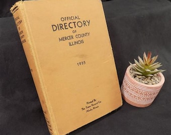 Elenco ufficiale della contea di Mercer, Illinois, 1935, Storia, Genealogia, Pubblicità,