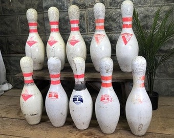 シューターとターゲット用の中古ボウリングピン - Etsy 日本