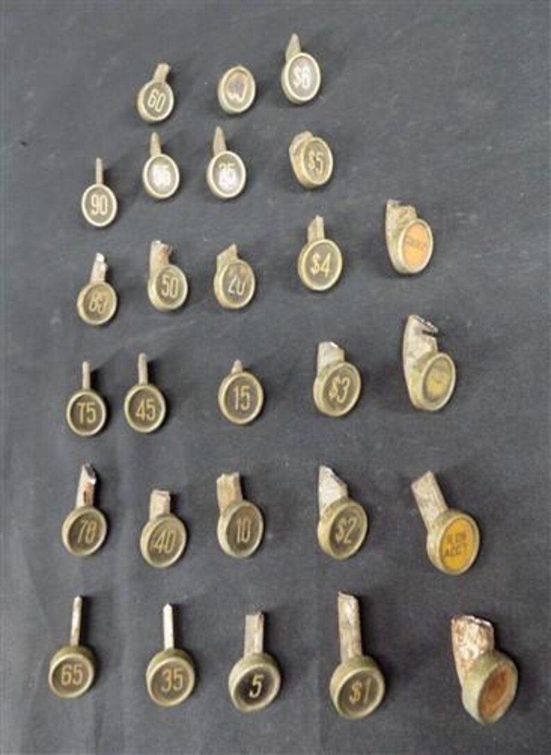 Lot Cash Register Keys, Vintage Jewelry Necklace Art Craft Supply ...