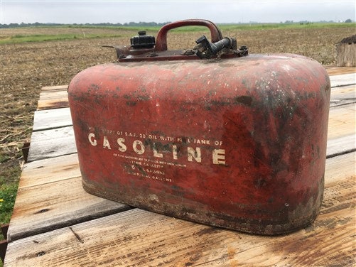 6 Gallon OMC Benzin Gas Tank, Vintage Außenbordboot Motor Gas Dose