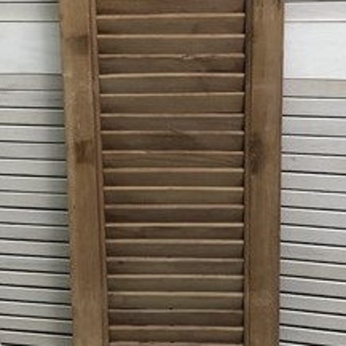 Wood Shutter Victorian fashion Window Louver Plantation Door Mission Vintage A58 Wood Shutter, Vintage Shutter, Architectural Salvage