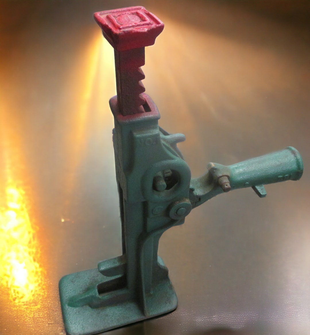 Kalamazoo No 1 Railroad Ratchet Jack, Vintage Heavy Duty Bridge House