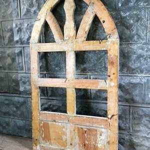 Arched French Country Distressed Window Frame, Architectural Shabby ...