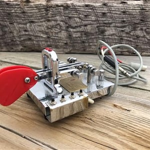 Telegraph Key, Morse Code, Vibrokeyer, Ham Radio, Iambic Paddles, Vibroplex, A