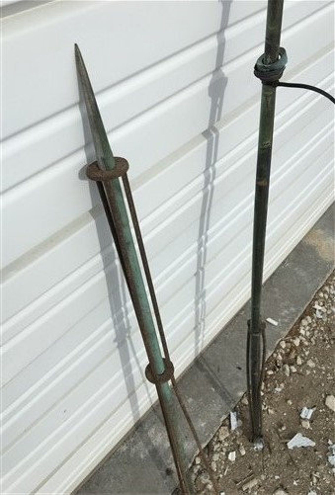 2 Lightning Rods Copper Weathervane Finial No Arrow Ball Etsy