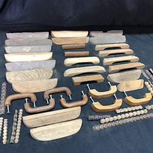 Lot Wooden Drawer Knob Pulls, Vintage Salvage Hardware, Cupboard Latch Catch B, Wood Knobs, Drawer Knobs, Drawer Pulls, Salvage Knobs, Hardw