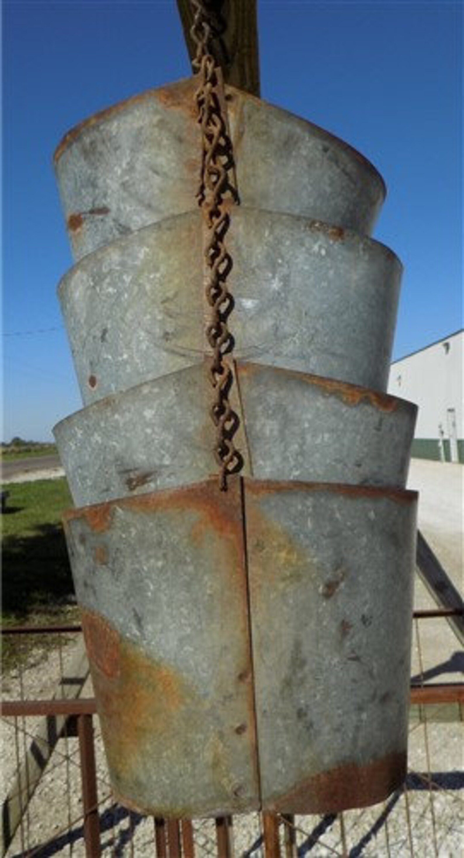 Bucket Flex Spout Galvanized Tin Grain Auger Discharge Spout Etsy