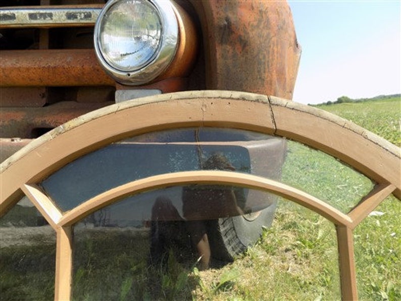 Arched Sunburst Fanlight Arched Transom Window Panel Etsy