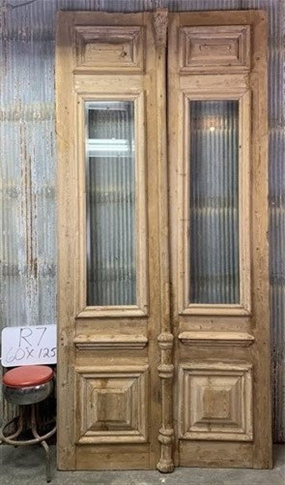 Tall Pair Thick Molding Antique Doors European Doors R11 Pantry Doors