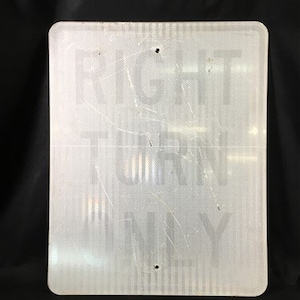 Sla rechtsaf Alleen Vintage Snelweg Road Sign, 30x24 Vintage Metal Road Sign B Vintage Reflecterende Verkeersbord, Vintage Street Sign