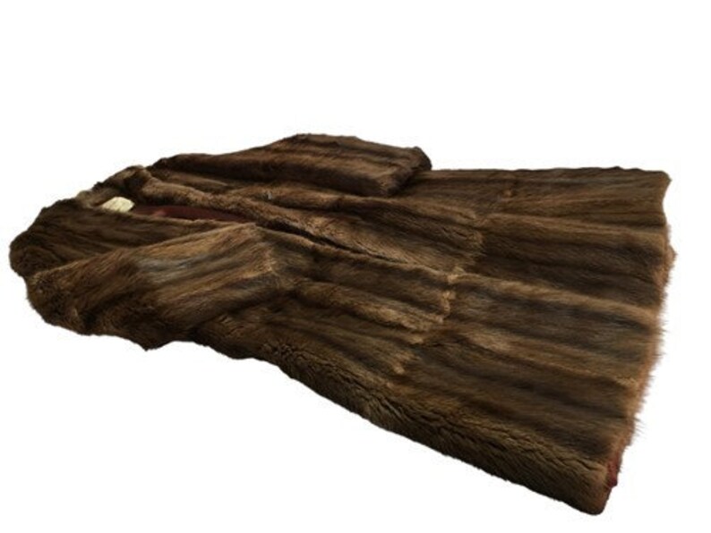 Vintage Long Fur Coat Petersen Harned Von Maur Womens Real Etsy UK