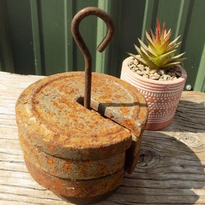 Platform Scale Weights Vintage Metal Hanging Industrial Fairbank Morse Hdwe A40