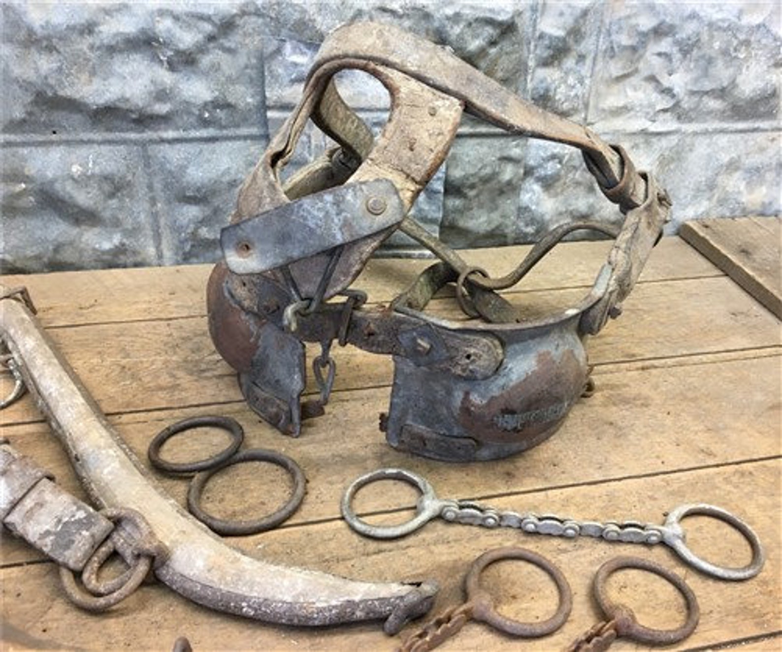 Horse Collar Harness Hames Blinders Leather Bridle Tack Etsy