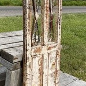 White Rectangular Metal Wood Window, Distressed Architectural Rustic ...