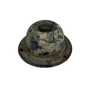Vintage Electric Doorbell, Brass Thumb, Architectural Salvage Butler Button Push, Doorbell, Push Button, Salvage, Rustic Decor