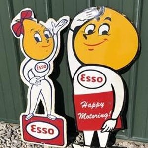 超レア！1950's ESSO エッソ オイルドロップ ガール ビンテージ 2体