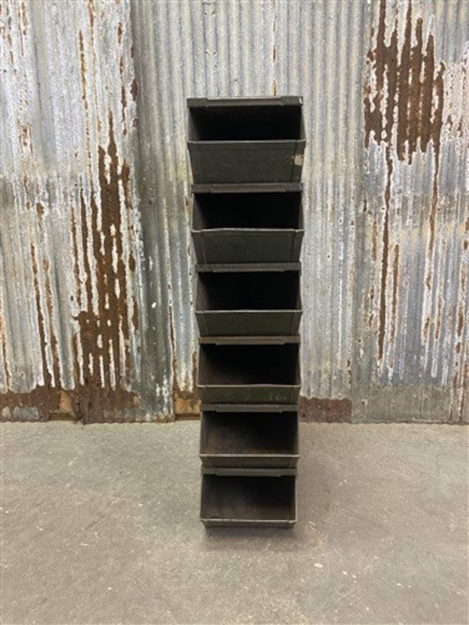 6 Stacking Bins Country Hardware Store Bolt Organizer Gym Etsy