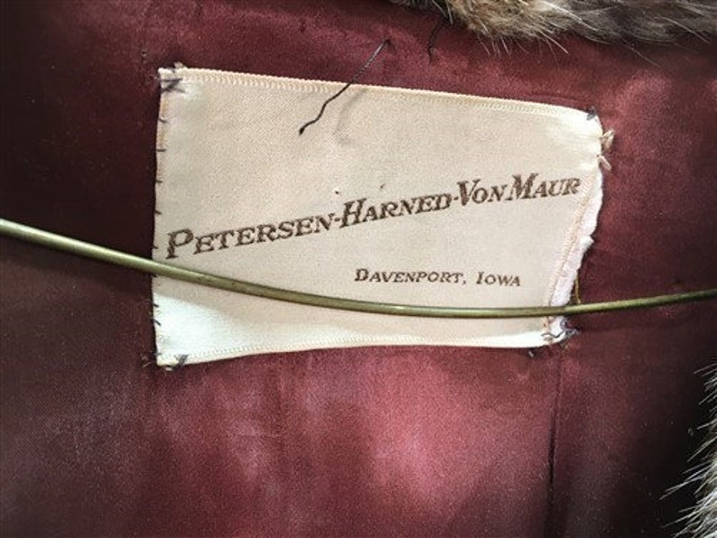 Vintage Long Fur Coat Petersen Harned Von Maur Womens Real Etsy Australia