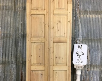 Arched French Double Doors (36x96.5) Panel Doors, European