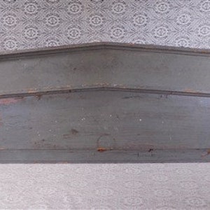 Pair Crown Molding Headers, Trim Door Window Pediment Architectural Salvage B6 Reclaimed Crown Molding, Vintage Pediment, Home Decor