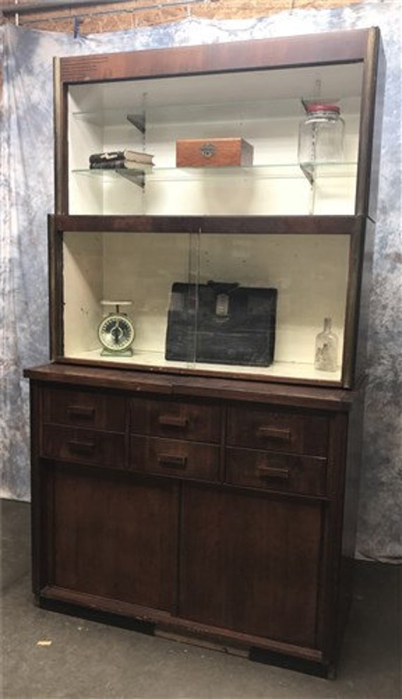 4 2 Vintage Pharmacy Apothecary Cabinet Store Etsy