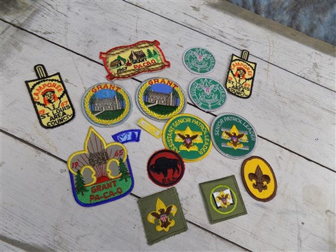 Boy Scout Uniform Hat Badges Pins Handbook Game Cards Costume Etsy