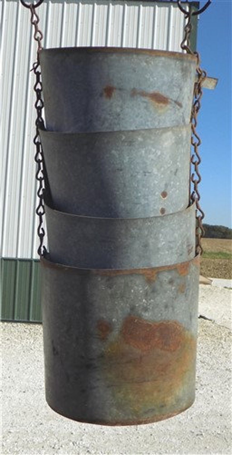 Bucket Flex Spout Galvanized Tin Grain Auger Discharge Spout Etsy