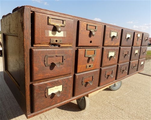 10 Vintage Wood Storage Drawers Organizer Storage Bins Arts Crafts