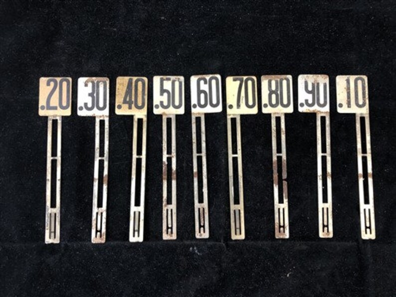 NCR National Cash Register Window Price Display Number Parts Etsy