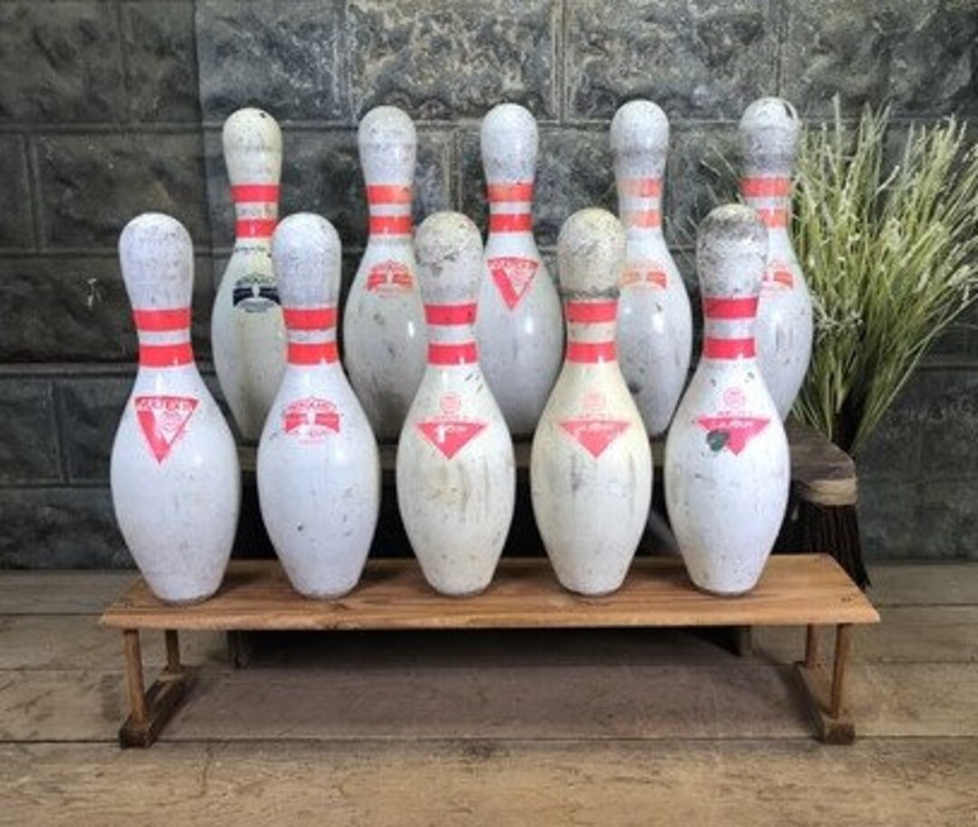 10 WIBC ABC Approved Plastic Coated Bowling Ball Game Pins Game Room