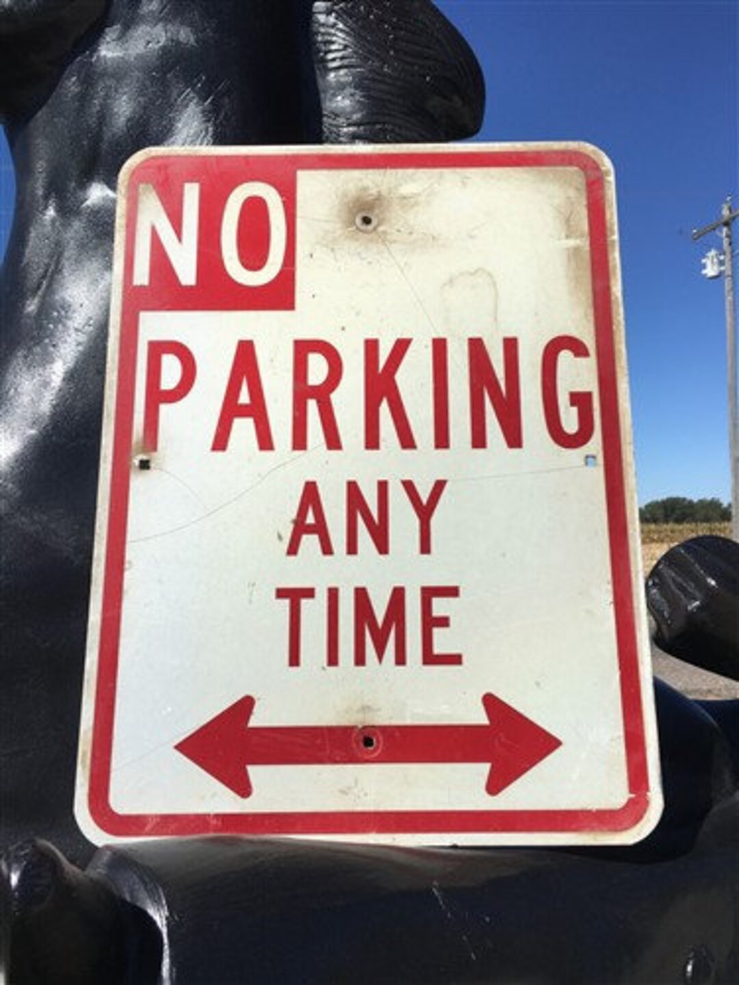 No Parking Any Time Street Sign, 24x18 Vintage Metal Road Sign, Garage ...