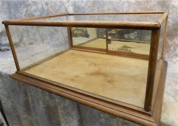 Wooden Framed Glass Vintage Showcase Country General Store Etsy
