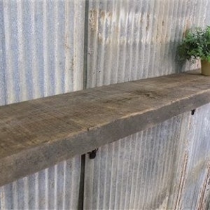Estante flotante, Chimenea de madera de pino macizo 2x10 Repisa, Viga rústica S de montaje en pared, Estante flotante rústico, Estante de pino, Estante flotante de granja
