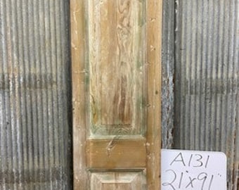 Antique French Single Door (21x91), Raised Panel Door, European