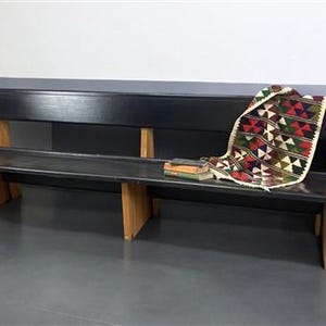 8&#39; Church Pew with Kneeler, Entryway Furniture, Porch Bench, Dining Seating, B