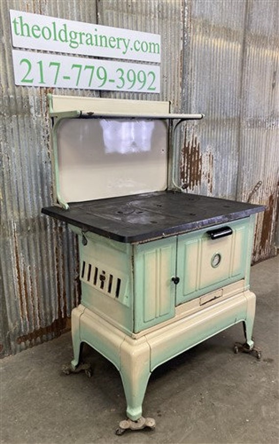 Comstock Castle Enamel u0026 Iron Stove Vintage Wood Burning - Etsy