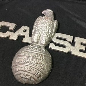 Case Implement Cast Iron Eagle Emblem Advertising Sign Threshing Farm Machine P Cast Iron Case Eagle Farm Advertising Sign, Case Eagle