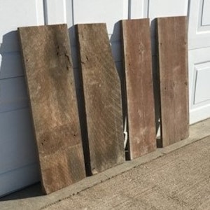 4 Barn Wood Reclaimed Planks, Wall Siding Panels, Weathered Rustic Lumber S Wall Paneling, Reclaimed Wood Accent Wall, Farmhouse Decor