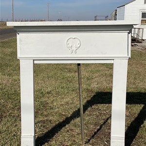 Antique Fireplace Mantel Surround (54x57.5) Architectural Salvage Rustic, A200, Fireplace Surround, Mantle, Columns, Legs, Wooden Mantel