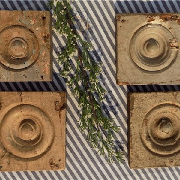Wood Rosettes Door Trim Etsy