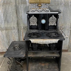 Quick Meal Kerosene Stove, Vintage 3 Burner Stove Range, Kerosene Fuel Tank, Vintage Home Decor, Vintage Stoves