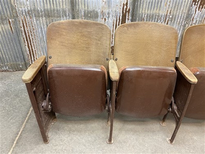 4 Padded Folding Theater Seats Auditorium Theatre Seat Etsy