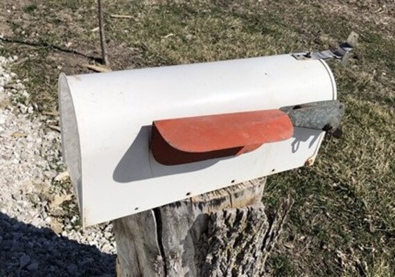 US Mailbox Vintage Country Mail Box, Postal Mailbox, Metal