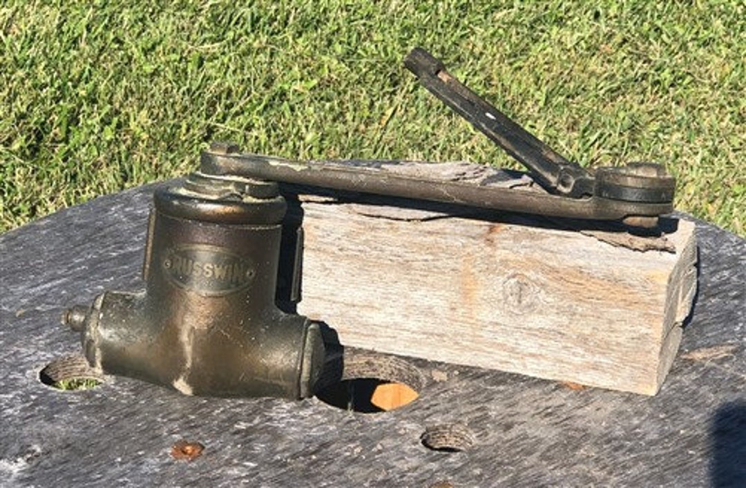 Russwin Vintage Door Closer, Industrial Door Hardware, Potbelly Closer