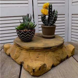 Wooden Architectural Column Base, Ionic Column Plinth, Wood Riser Base B22, Wedding Decor, Column Plinth, Pillar Stand, Column Pedestal Base