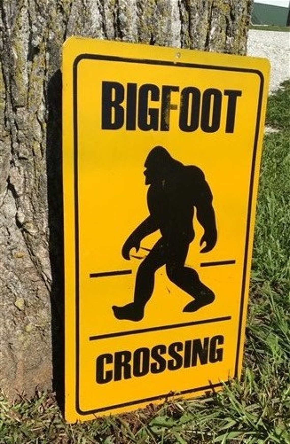 Bigfoot Crossing Sign Rustic Metal Art Yeti Sasquatch Patio - Etsy