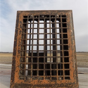 Metal Floor Grate Heat Vent Register Cover, Cold Air Return Vintage A16,  Metal Heat Vent Cover Architectural Salvage Register Grate