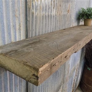 Estante flotante, Chimenea de madera de pino macizo 2x10 Repisa, Montaje en pared Viga rústica P, Estante flotante rústico, Estante de pino, Estante flotante de granja