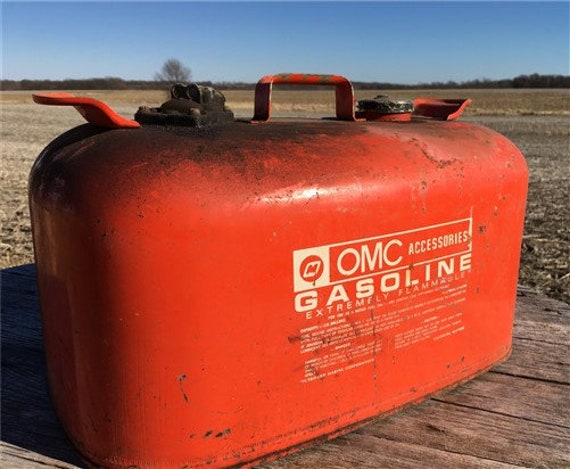 6 Gallon OMC Gasoline Gas Fuel Tank, Vintage Outboard Boat Motor Gas Can  A12 Vintage Metal Gas Tank, Boat Fuel Tank, Spare Gas Tank -  Canada